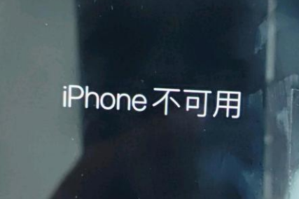 曹妃甸苹果服务网点分享锁屏界面显示“iPhone 不可用”如何解决 